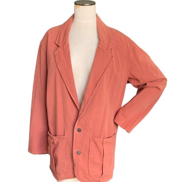 Chico's 10th Anniversary Collection Blazer Jacket Sz 2(L/12) Cotton #132i - Picture 3 of 10